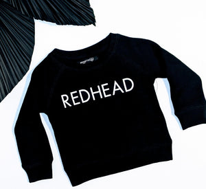 Black "Redhead" Crewneck