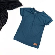 Load image into Gallery viewer, Azure Bamboo Ribbed Tee
